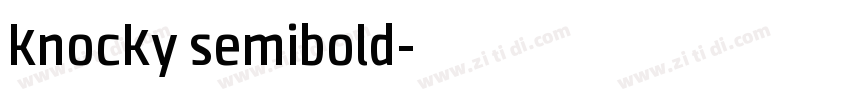knocky semibold字体转换